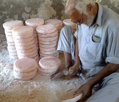 himalayan salt round tiles processing