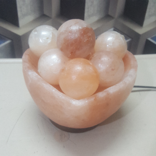 himalayan heart bowl lamp with ball