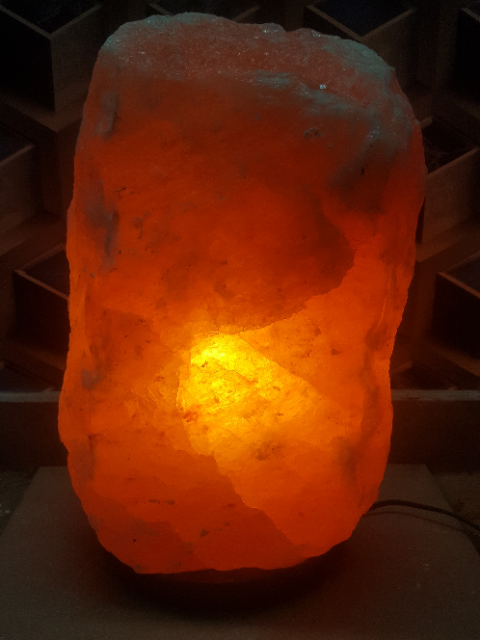 himalayan pink salt crystal natural lamp