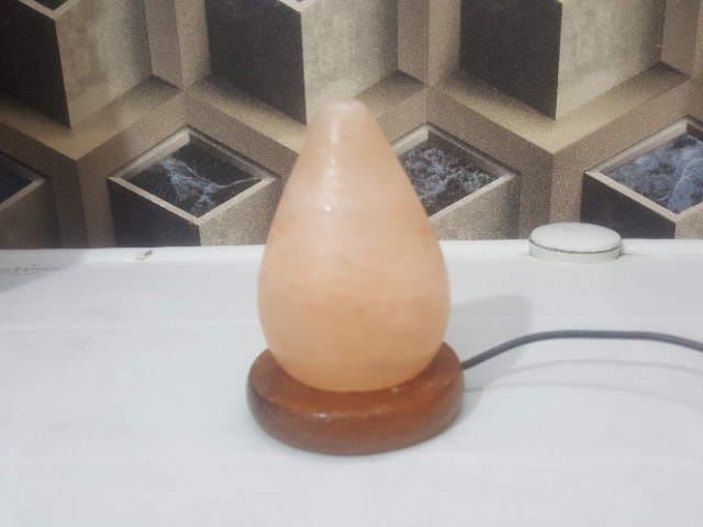 himalayan usb tear drop lamp (pink)
